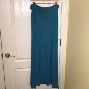 LuLaRoe Turquoise Maxi Skirt